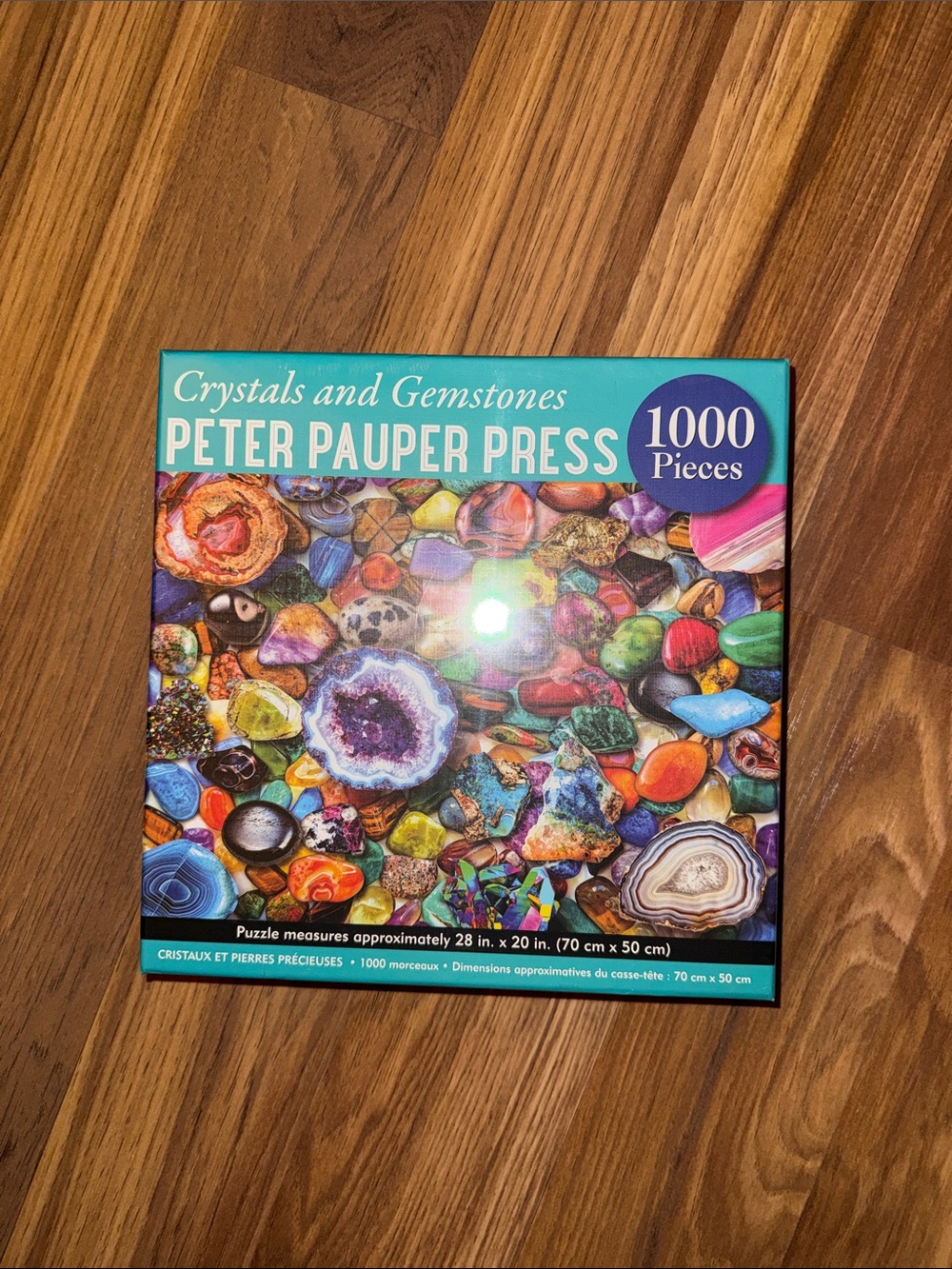 Peter Pauper Press Crystals and Gemstones 1000-Piece Jigsaw Puzzle - Multicolor